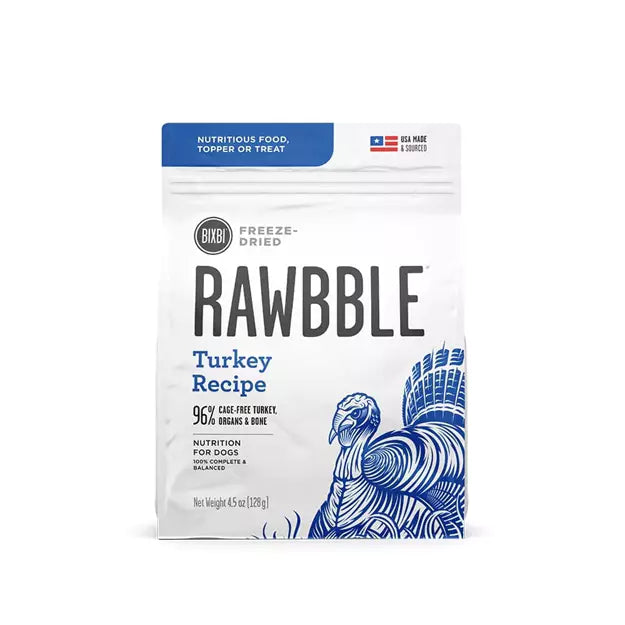 Bixbi Rawbble Dried Turkey Dog 4.5oz Manchester