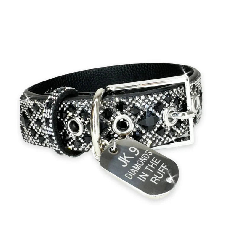 Jacqueline Kent - Collar - Silver with Black Diamonds - Medium