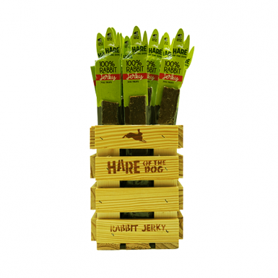 Hare of the dog rabbit jerky sticks