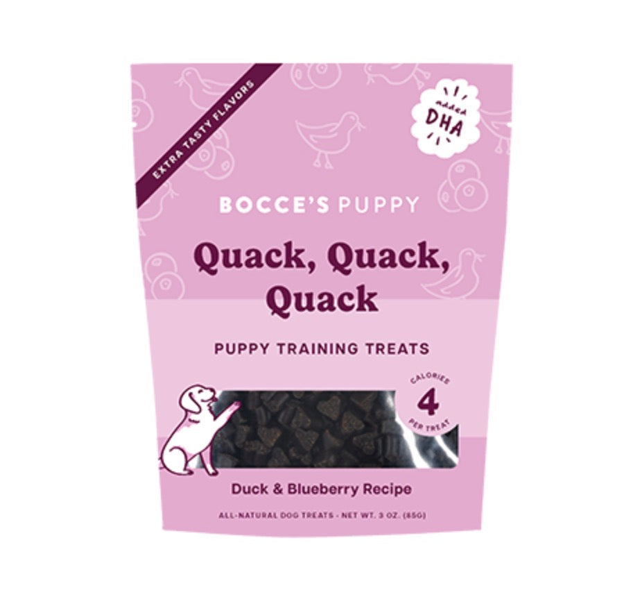 Bocce’s Bakery - Quack - Duck & Blueberry - Training Treats - 3oz - EXP