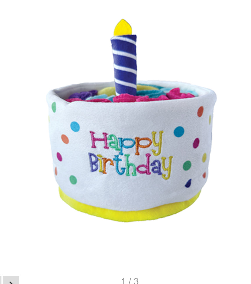 Toys FouFIT Hide’n Seek Spotted Birthday Cake Snuffle