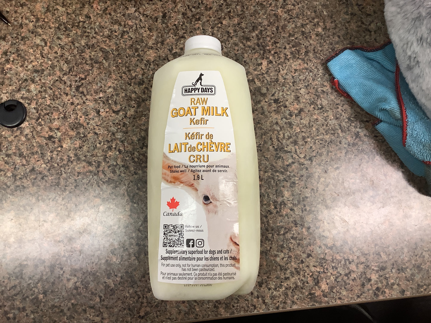 Happy Days - Raw Fermented Goat Milk - 1.9L
