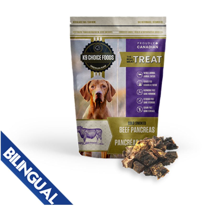 K9 CHOICE FOODS - COLD SMOKED BEEF PANCREAS - 227 GM
