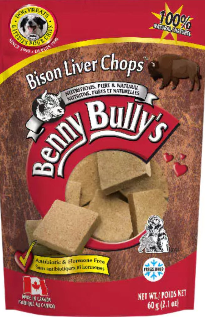 Benny Bully’s Bison Liver Chops 60g
