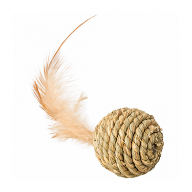 Toys - Spot - Sea Grass - Ball With Feather