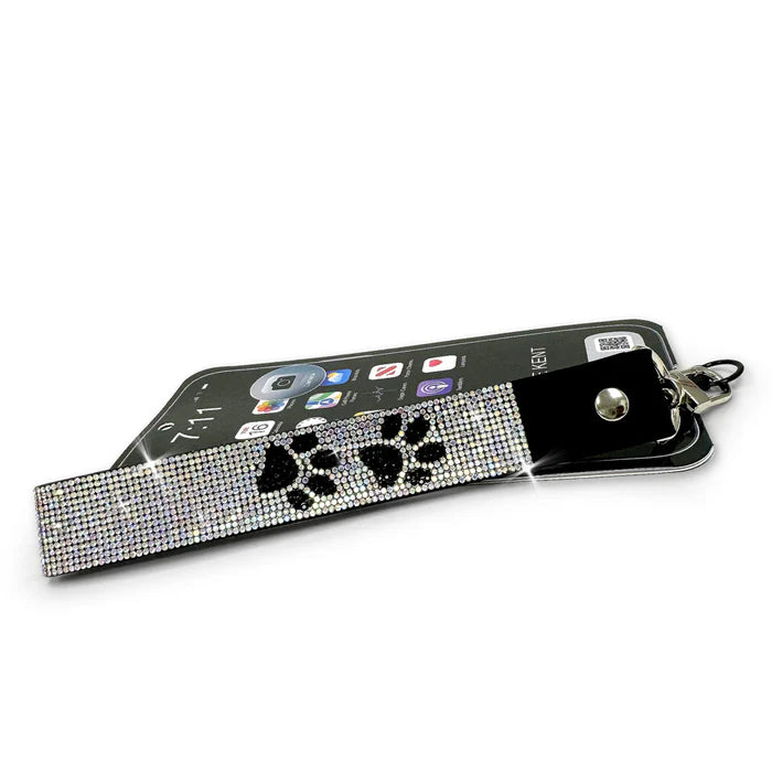 Jacqueline Kent - Wrist Lanyard - Silver Paws