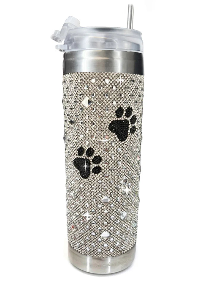 Jacqueline Kent - Tumbler - Silver Paws