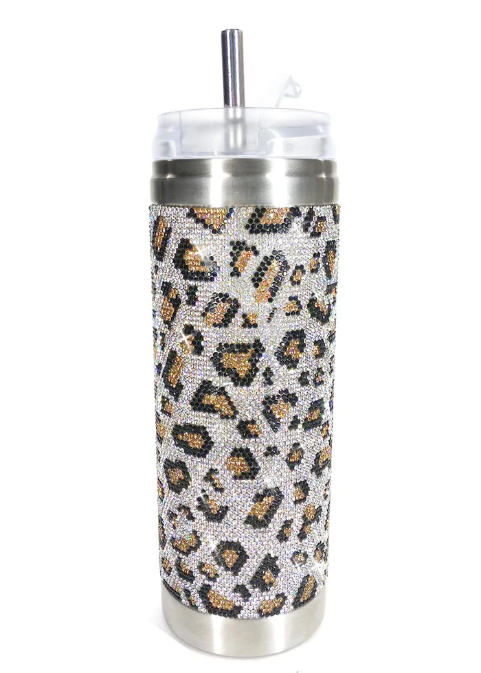 Jacqueline Kent - Tumbler - Silver Leopard