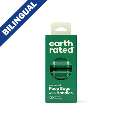 Earth Rated Poop Bags with Handles - 120 Bags