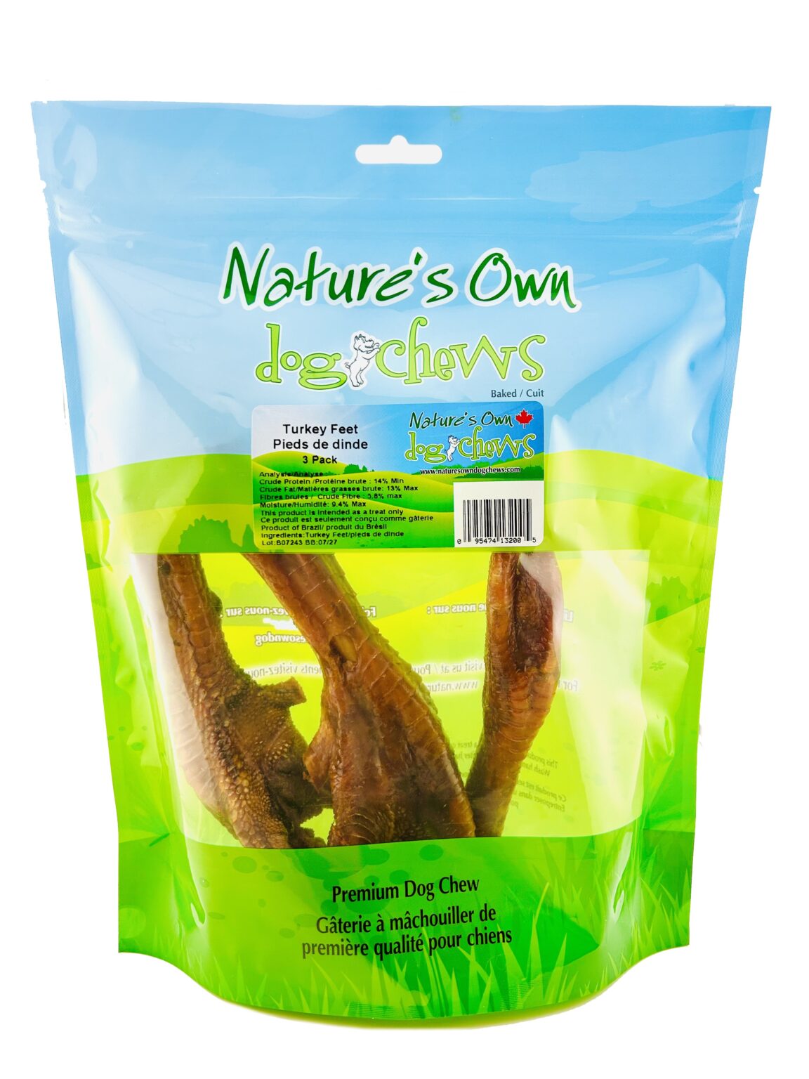 Natures Own Large Turkey Feet - 3 Pack
