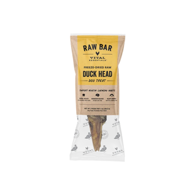 Vital Essentials - Raw Bar - Freeze Dried Duck Head