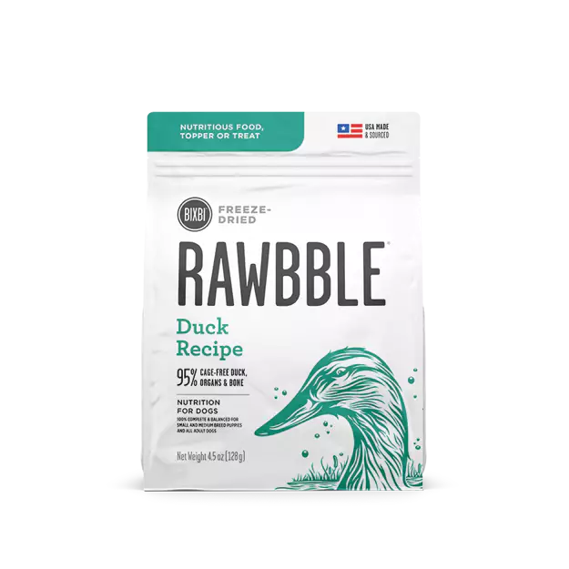 Bixbi Rawbble Dried Duck Dog 4.5oz Manchester