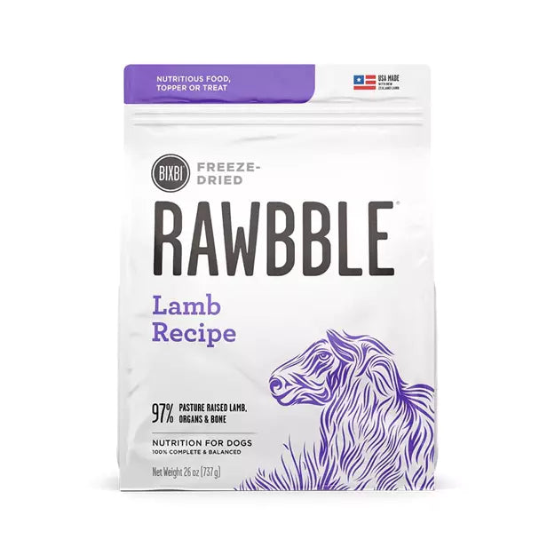 Bixbi Rawbble Dried Lamb Dog 26oz Manchester