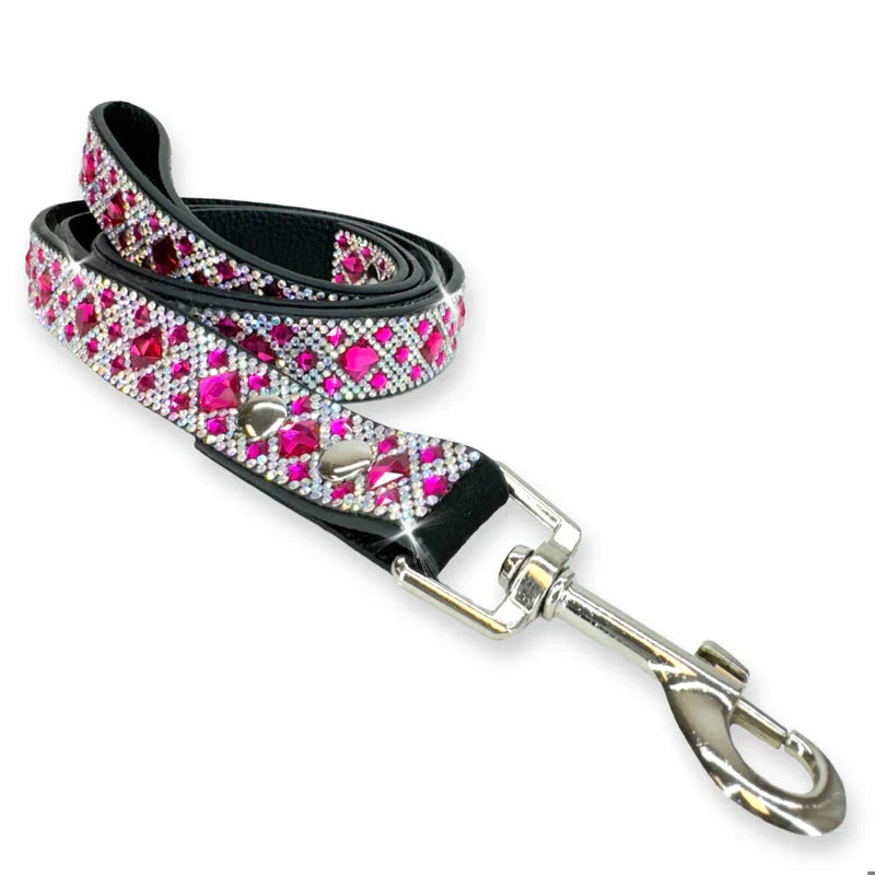 Jacqueline Kent - Leash - Bright Pink Diamonds