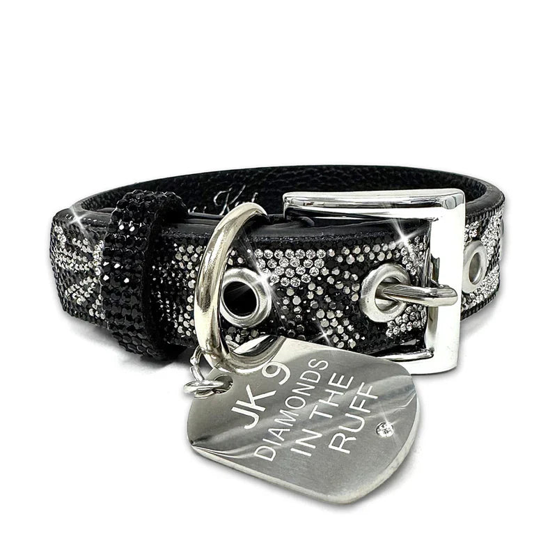 Jacqueline Kent - Leash - Black Flower Power - Small
