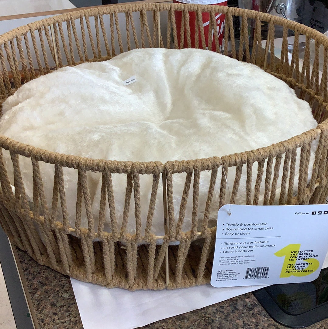 Pet basket bed