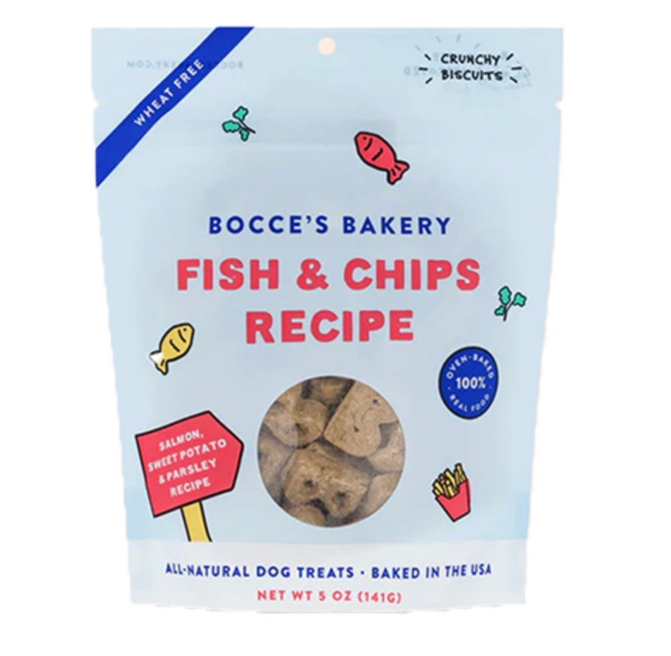 Bocce’s Bakery - Fish & Chips - Salmon & Sweet Potato & Parsley - 5oz