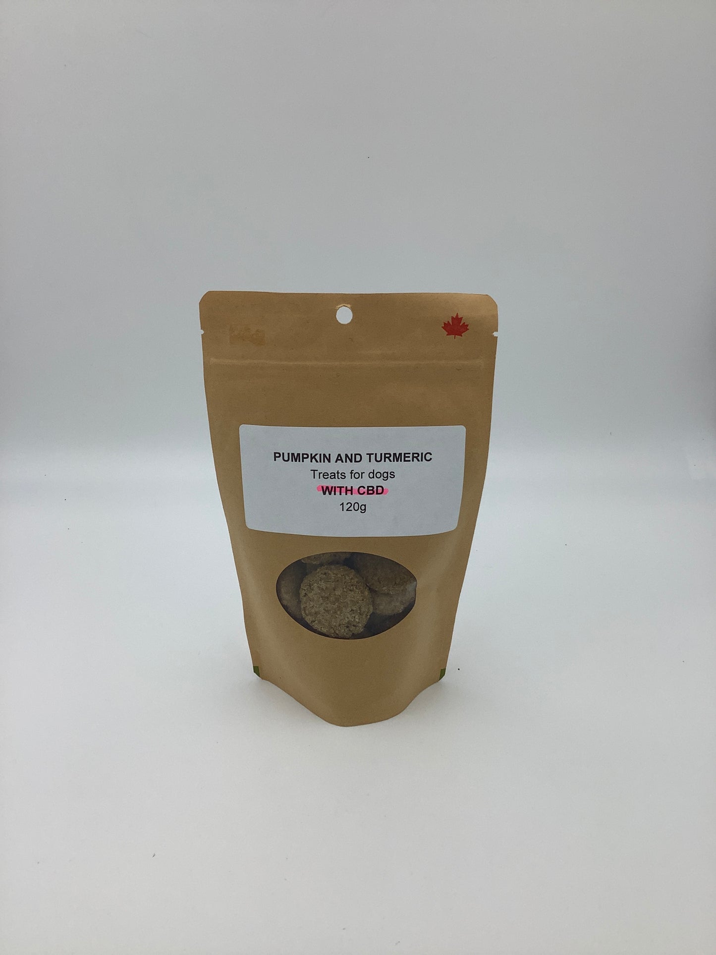 Auntie Kim’s Kanine kookies Pumpkin and Tumeric CBD