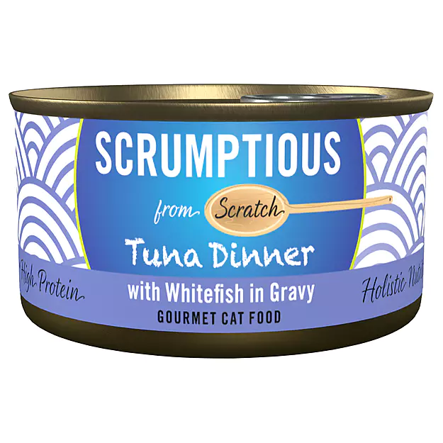 SCRUMPTIOUS FROM SCRATCH Red Meat Tuna & Whitefish Cat food 79g