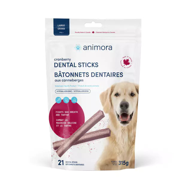 Animora cranberry dental sticks
