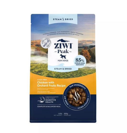 Ziwi - Dog - Steamed - Chicken with Orchard Fruit Recipe - exp