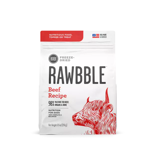 Bixbi Rawbble Dried Beef Dog 4.5oz Manchester
