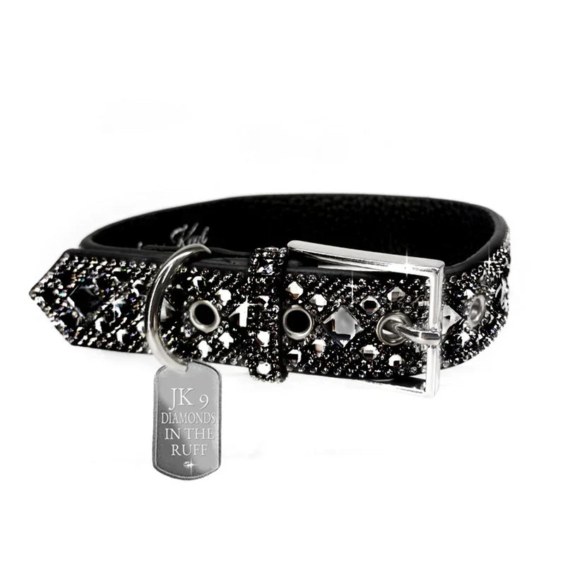 Jacqueline Kent - Collar - Silver with Black Diamonds - Small
