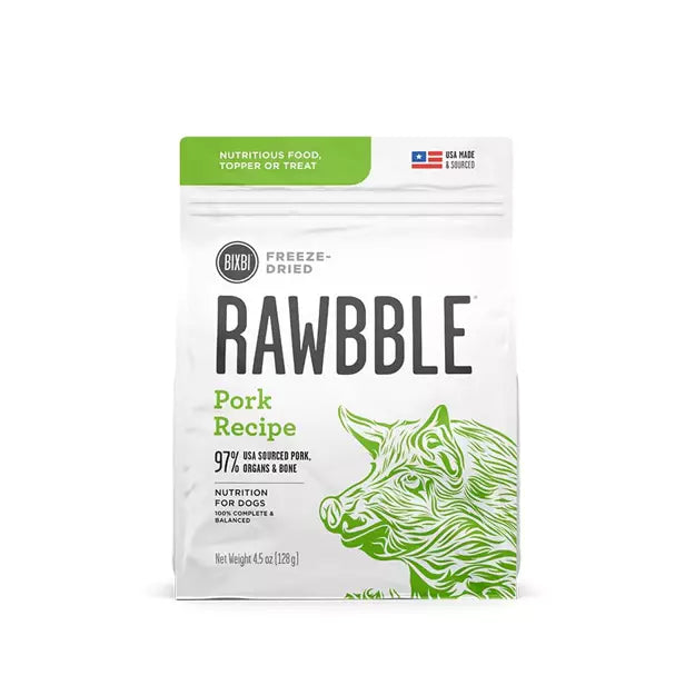 Bixbi Rawbble Freeze Dried Pork 4.5oz