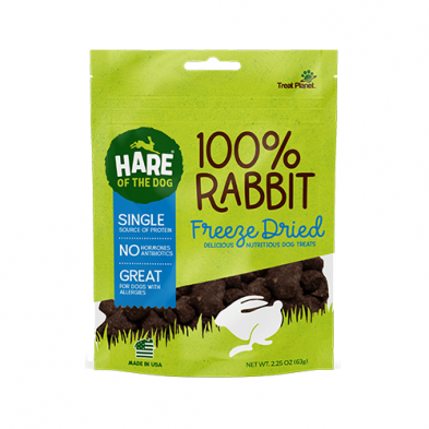 Hare of the dog 100% freeze dried rabbit 2.25oz