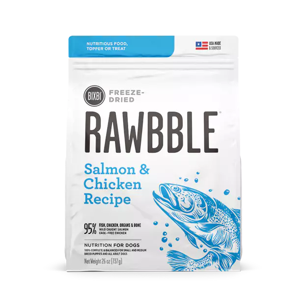 Bixbi Rawbble Dried Chicken and Salmon Dog 26oz Manchester