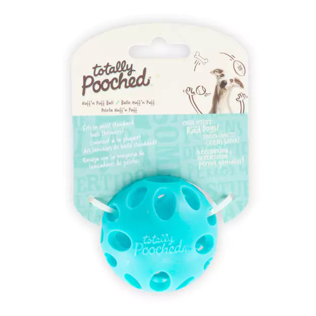 Toys Totally pooched huff n puff ball teal