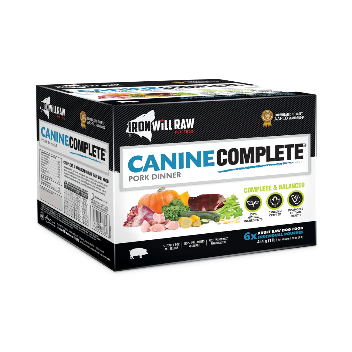 Iron Will - Canine Complete Pork Dinner - 6lb