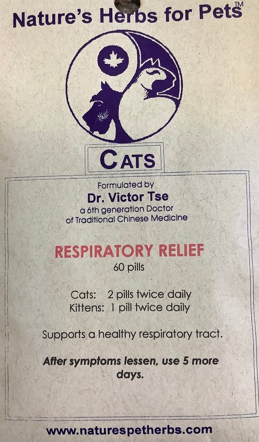 NHP Respiratory Relief Cats 60 pills