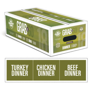 BCR - Grab N Go - Dinner - Turkey, Chicken, Beef Dinners - 18lb