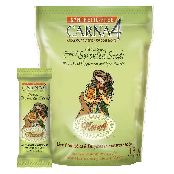 Carna4 - Dog/Cat - Flora4 - Original Sprouted Seeds (Green Bag)