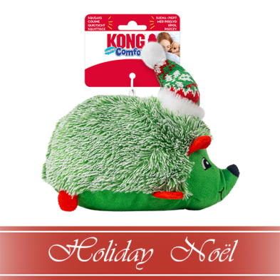 Toys - Kong HedgeHug Comfort - Holiday Hedgehog Assorted Medium