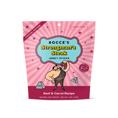 Bocce’s Bakery - Strongman’s Steak - Jerky Sticks - Beef & Carrot