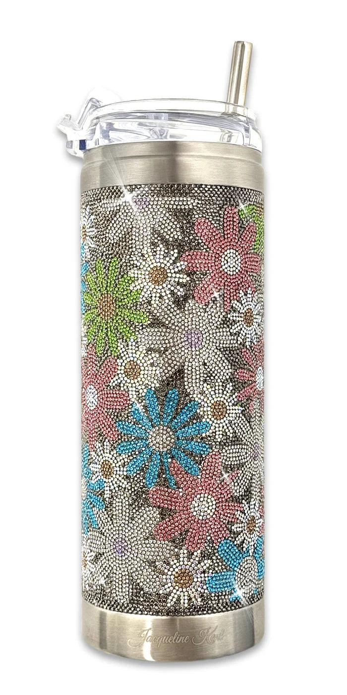 Jacqueline Kent - Tumbler - Black Flower Power