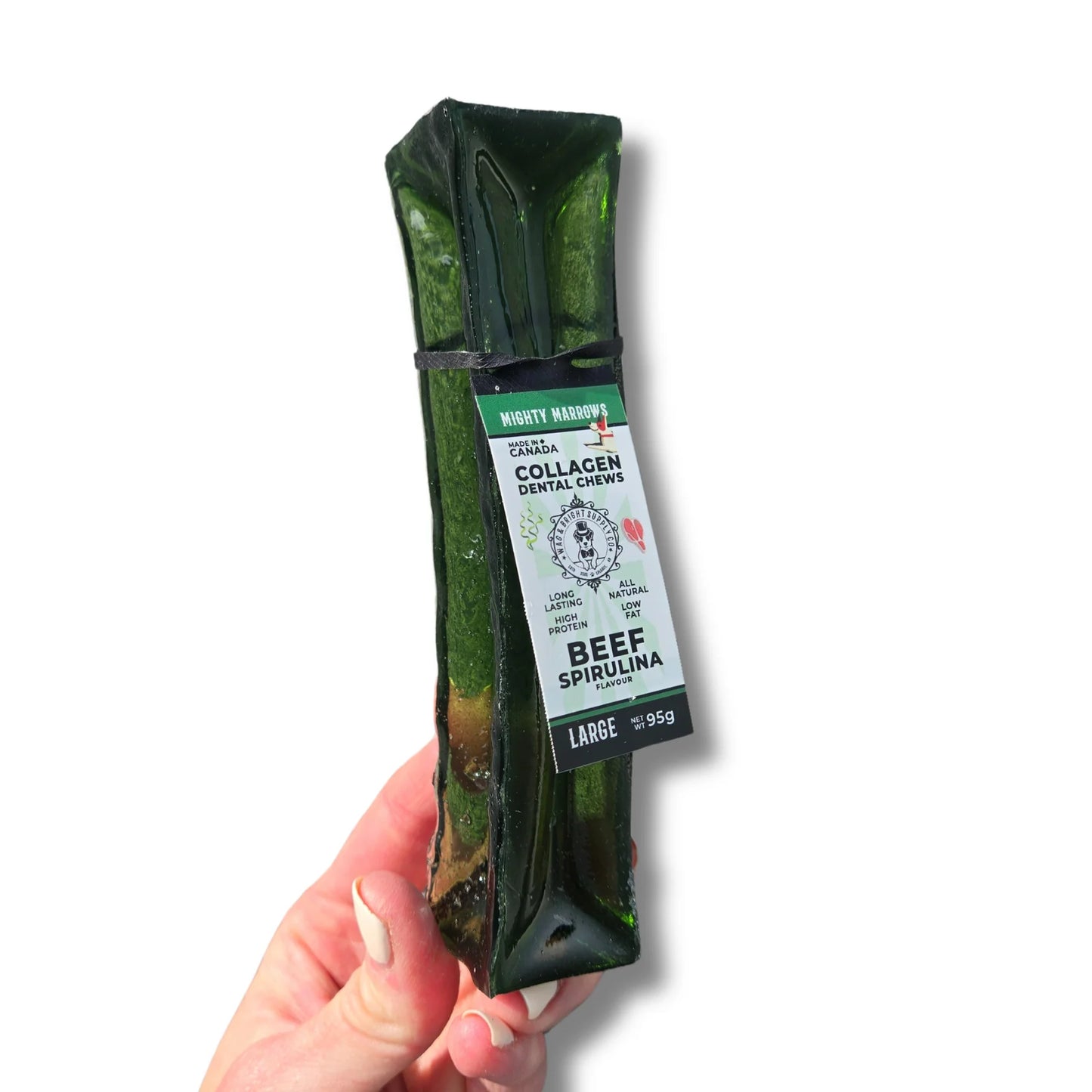 Wag & Bright - Collagen Dental Chew - Spirulina Beef - Small