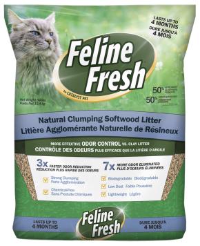 Feline Fresh - Clumping Pine Cat Litter - 17lbs