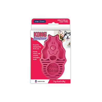 Kong - ZoomGroom - Raspberry - Large