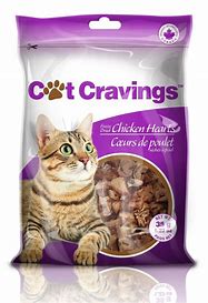 Cat Cravings freeze dried chicken hearts