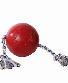 Toys Jolly pets romp n roll ball 8” red Freedom Pet Supplies