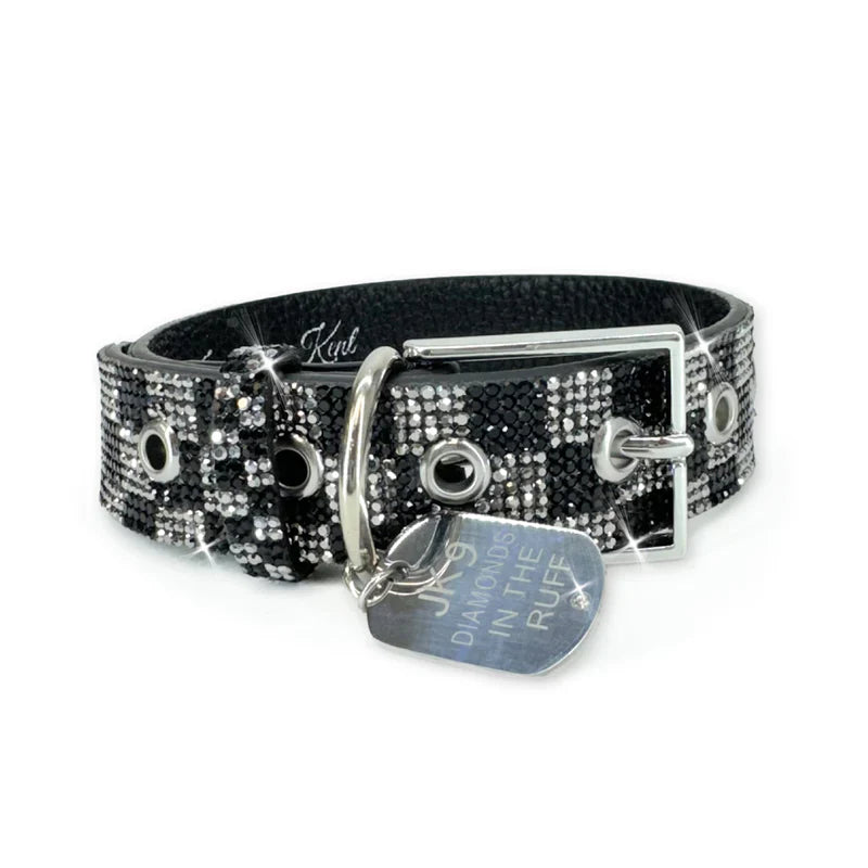 Jacqueline Kent - Collar - Black Checkmate - Medium