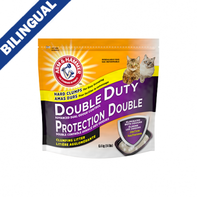 ARM & HAMMER™ DOUBLE DUTY™ CAT LITTER RE-SEALABLE BAG