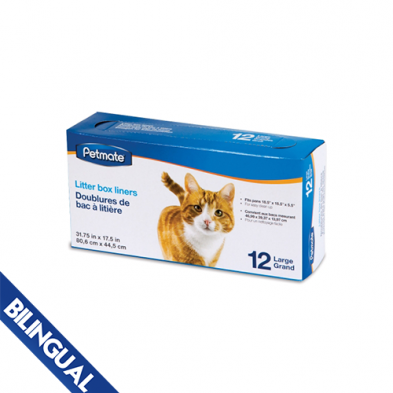 PETMATE® LITTER PAN LINERS LARGE (12 CT)