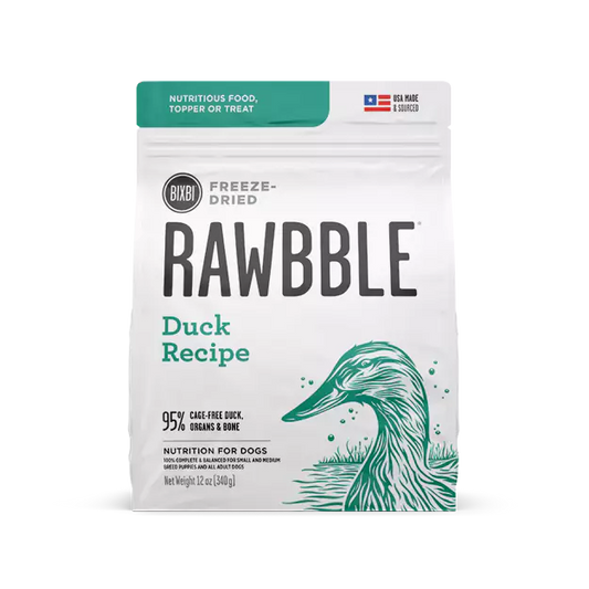 Bixbi Rawbble Dried Duck Dog 12oz Manchester