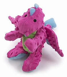 Toys - Go Dog - Chew Guard - Just For Me - Squeaky Bruto Dino - Large Pink