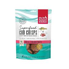 The Honest Kitchen cod and strawberry crisps