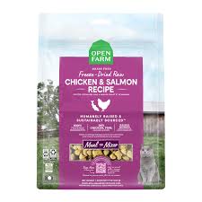 OPEN FARM® CHICKEN & SALMON FREEZE-DRIED RAW MORSELS FREEZE-DRIED CAT FOOD 9OZ